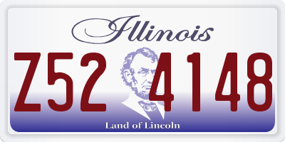 IL license plate Z524148
