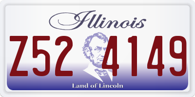 IL license plate Z524149