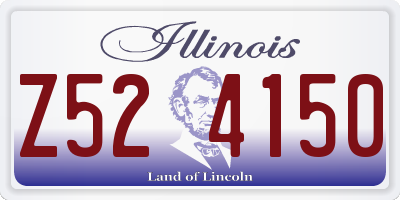 IL license plate Z524150