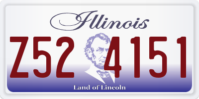 IL license plate Z524151