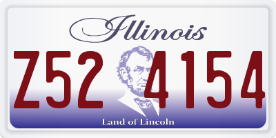 IL license plate Z524154