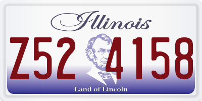 IL license plate Z524158