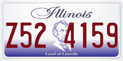 IL license plate Z524159