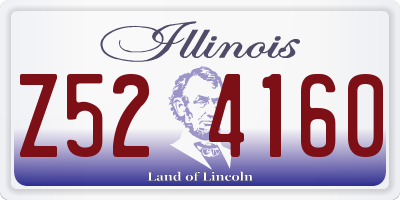 IL license plate Z524160