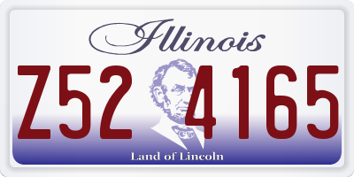 IL license plate Z524165