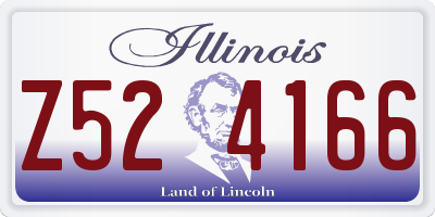 IL license plate Z524166