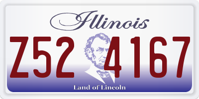 IL license plate Z524167