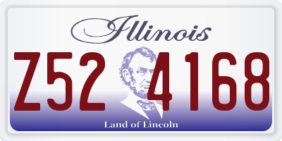 IL license plate Z524168