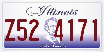 IL license plate Z524171