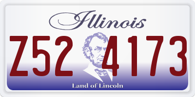 IL license plate Z524173