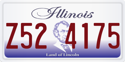 IL license plate Z524175