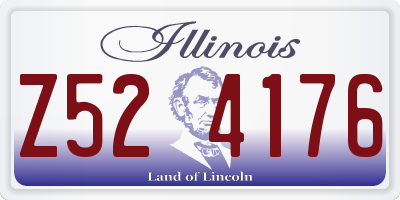 IL license plate Z524176