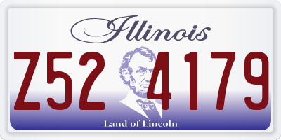 IL license plate Z524179