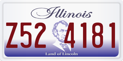 IL license plate Z524181