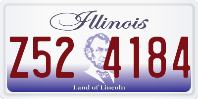 IL license plate Z524184