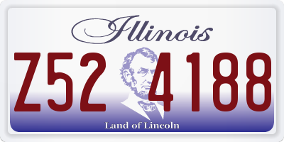 IL license plate Z524188