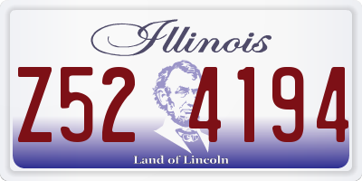 IL license plate Z524194