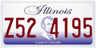 IL license plate Z524195
