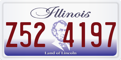 IL license plate Z524197