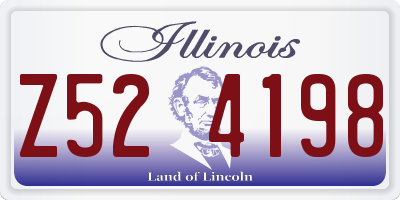 IL license plate Z524198