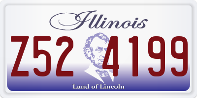 IL license plate Z524199