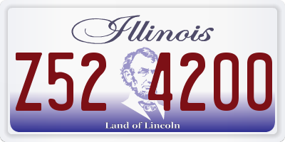 IL license plate Z524200