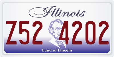 IL license plate Z524202