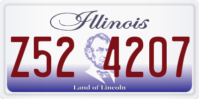 IL license plate Z524207