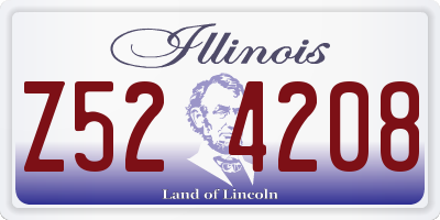 IL license plate Z524208