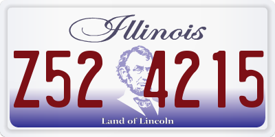 IL license plate Z524215
