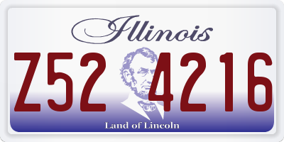 IL license plate Z524216