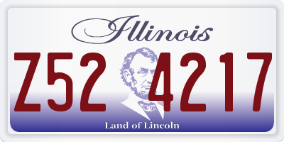 IL license plate Z524217
