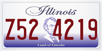 IL license plate Z524219