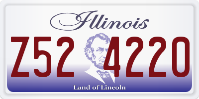 IL license plate Z524220