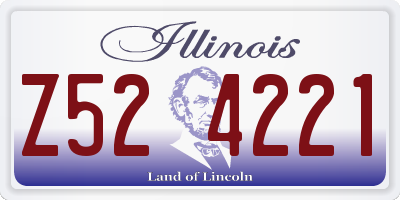 IL license plate Z524221