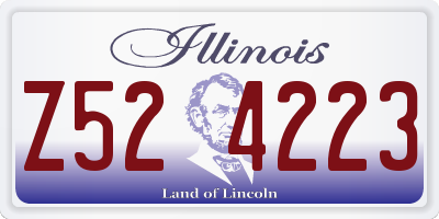 IL license plate Z524223