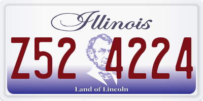 IL license plate Z524224
