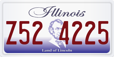 IL license plate Z524225