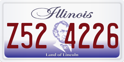 IL license plate Z524226
