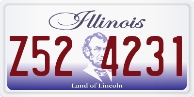 IL license plate Z524231