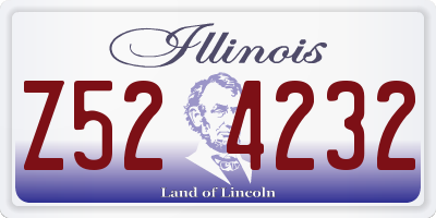 IL license plate Z524232