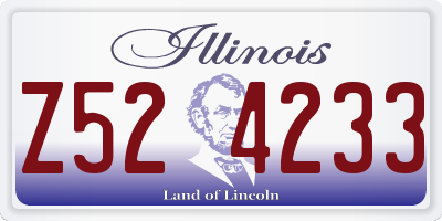 IL license plate Z524233