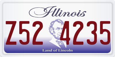 IL license plate Z524235