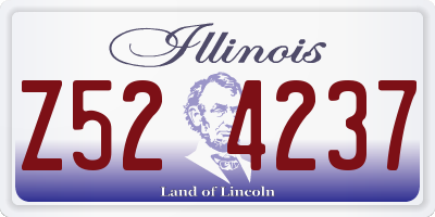 IL license plate Z524237