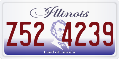 IL license plate Z524239