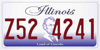 IL license plate Z524241