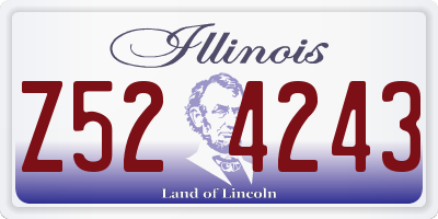 IL license plate Z524243