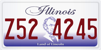 IL license plate Z524245