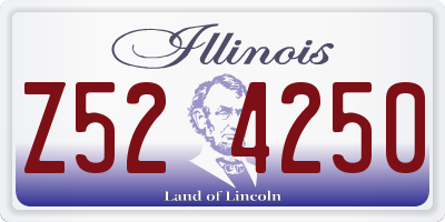 IL license plate Z524250