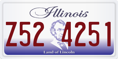 IL license plate Z524251